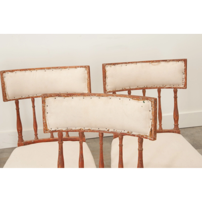 Swedish Set of 5 Gustavian Dining Chairs