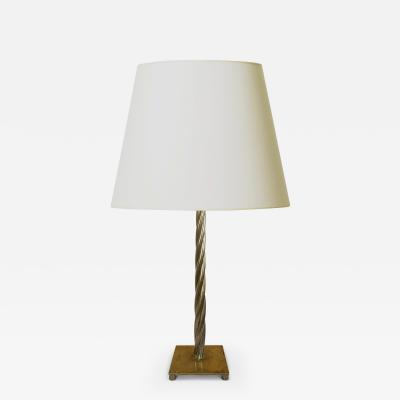 Swedish Table Lamp in Brass