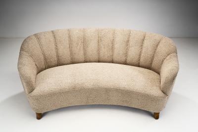Swedish Three Seater Conversation Sofa Sweden 1940s