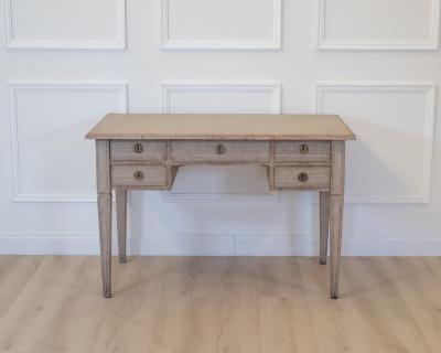 Swedish Writing Desk in Grey Paint circa 1900