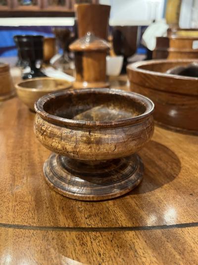 Swedish early 19th century turned birch burl bowl