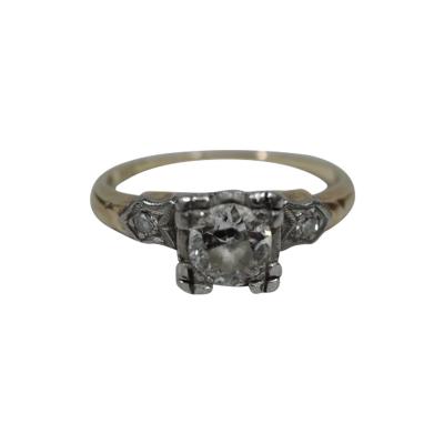 Sweet Antique American 14k Gold Diamond Ring