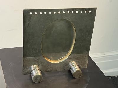 Swid Powell MODERNIST SIVERPLATE SWID POWELL PHOTO FRAME DESIGNED BY RICHARD MEIER