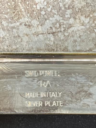 Swid Powell MODERNIST SIVERPLATE SWID POWELL PHOTO FRAME DESIGNED BY RICHARD MEIER