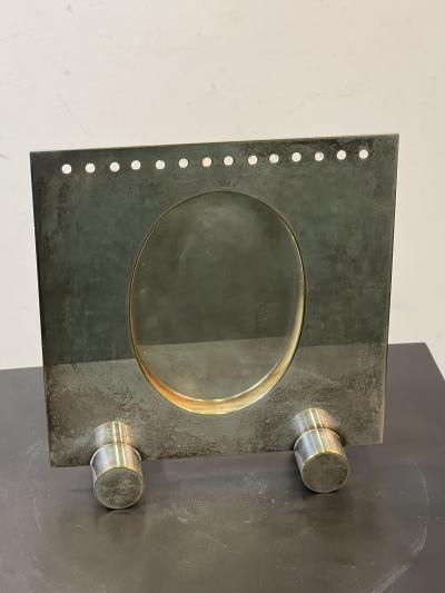 Swid Powell MODERNIST SIVERPLATE SWID POWELL PHOTO FRAME DESIGNED BY RICHARD MEIER