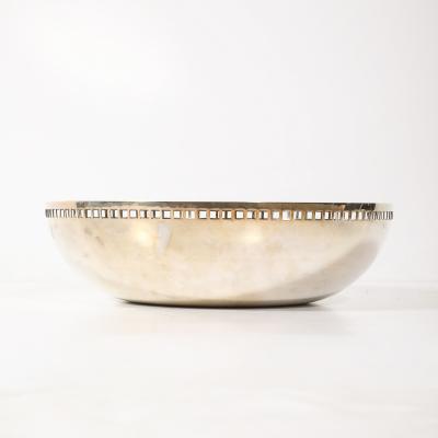 Swid Powell Modern Richard Meier Silver Plate Architectural Skyscraper Bowl For Swid Powell