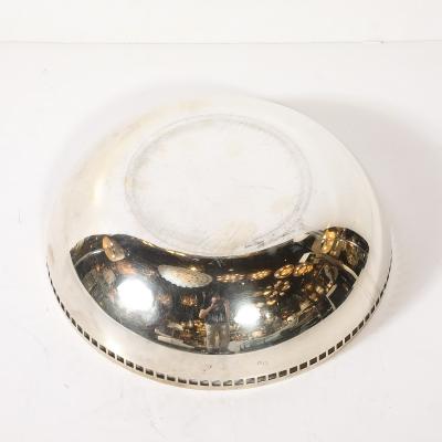Swid Powell Modern Richard Meier Silver Plate Architectural Skyscraper Bowl For Swid Powell