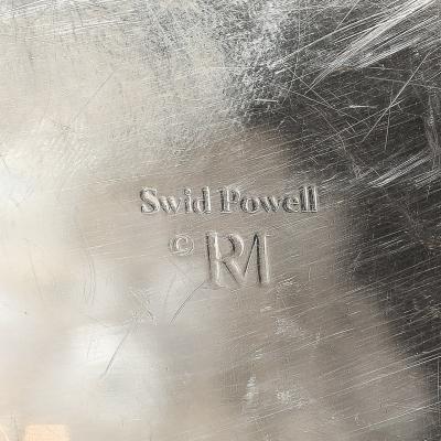 Swid Powell Modern Richard Meier Silver Plate Architectural Skyscraper Bowl For Swid Powell