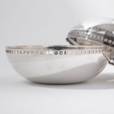 Swid Powell Pair of Richard Meier for Swid Powell Silver Plate Post Modern Bowls