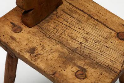 Swiss Alpine Folk Art Chair 19th Century