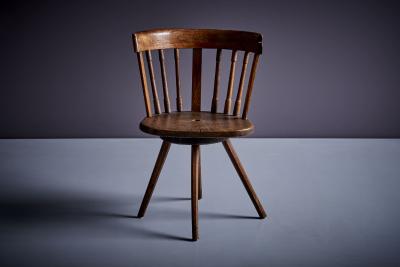 Swivel Alps Crafted Chair in Wood 1900