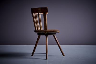 Swivel Alps Crafted Chair in Wood 1900