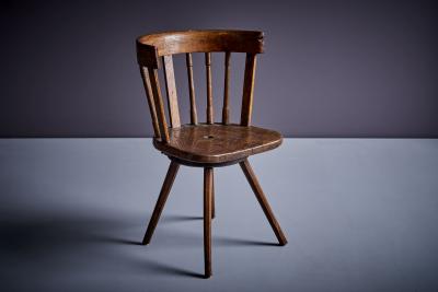 Swivel Alps Crafted Chair in Wood 1900