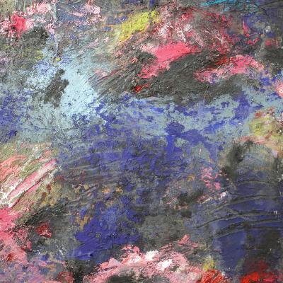 Sylvie Peyneau JAPANESE GARDEN TRIPTYCH Oil and pastel painting 200 x 150 cm