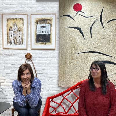 Sylvie Peyneau OUR CHURCHES One of a kind sisal tapestry by OAK Studio