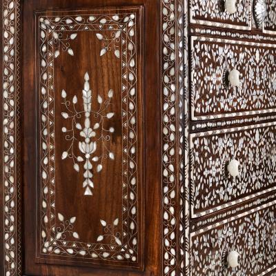 Syrian Mother of pearl chest of four drawers Design 2