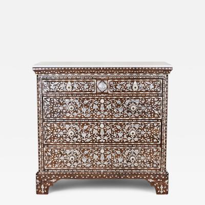 Syrian Mother of pearl chest of four drawers Design 2