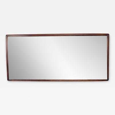 T H Robsjohn Gibbings 1950s Wood Framed Wall Mirror by Robsjohn Gibbings for Widdicomb