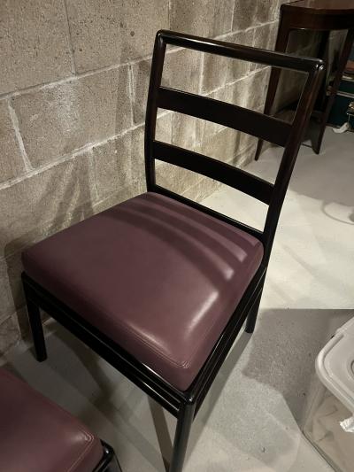T H Robsjohn Gibbings 6 Robsjohn Gibbing Ming brown dining chairs