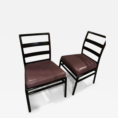 T H Robsjohn Gibbings 6 Robsjohn Gibbing Ming brown dining chairs