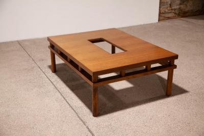 T H Robsjohn Gibbings A Rare T H Robsjohn Gibbings for Widdicomb Walnut Coffee Table 