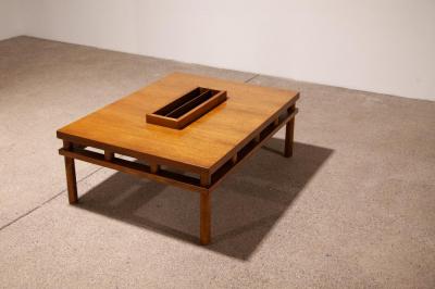 T H Robsjohn Gibbings A Rare T H Robsjohn Gibbings for Widdicomb Walnut Coffee Table 