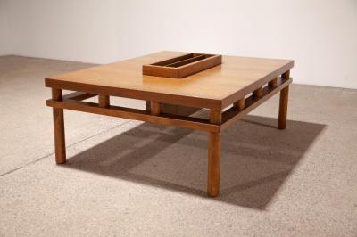 T H Robsjohn Gibbings A Rare T H Robsjohn Gibbings for Widdicomb Walnut Coffee Table 
