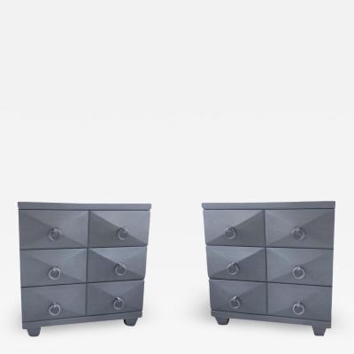 T H Robsjohn Gibbings A pair of bed side Mid Century chests contemporary