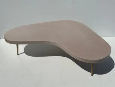 T H Robsjohn Gibbings Boomerang Shaped Cork Coffee Table
