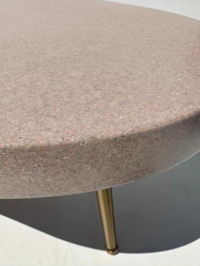 T H Robsjohn Gibbings Boomerang Shaped Cork Coffee Table