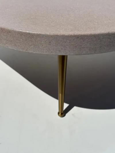 T H Robsjohn Gibbings Boomerang Shaped Cork Coffee Table