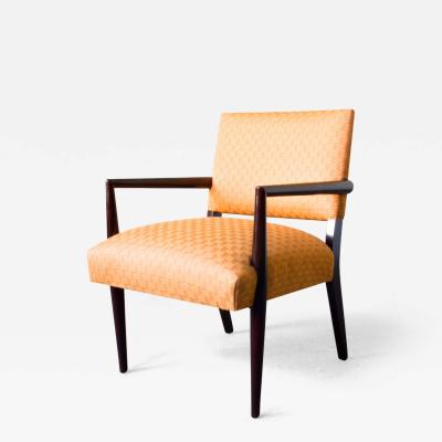 T H Robsjohn Gibbings Ebonized Wood Armchair