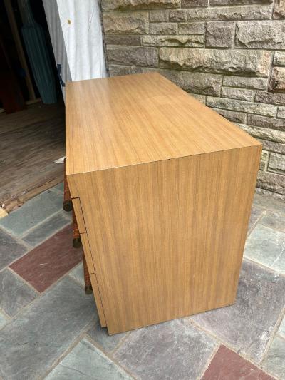 T H Robsjohn Gibbings Fabulous T H Robsjohn Gibbings Widdicomb Cane Pulls Desk Mid Century