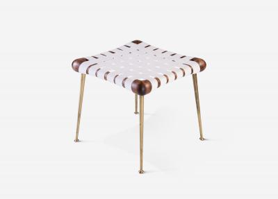 T H Robsjohn Gibbings Four Webbed Stools by Robsjohn Gibbings