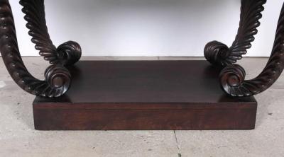 T H Robsjohn Gibbings Gibbings Widdicomb Carved Walnut Coffee Table