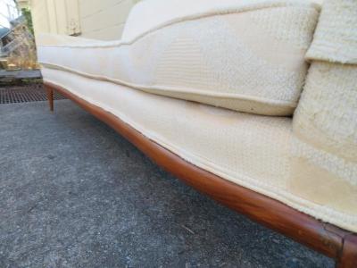 T H Robsjohn Gibbings Lovely Robsjohn Gibbings Walnut Sofa