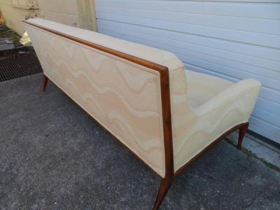 T H Robsjohn Gibbings Lovely Robsjohn Gibbings Walnut Sofa