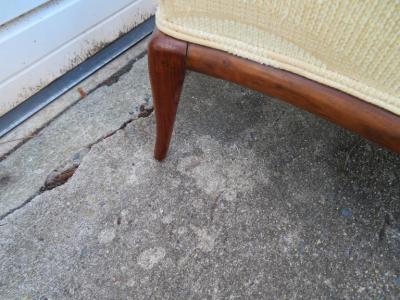 T H Robsjohn Gibbings Lovely Robsjohn Gibbings Walnut Sofa