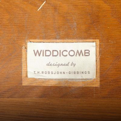 T H Robsjohn Gibbings Mid Century Walnut Lacquered Chest by Robsjohn Gibbings for Widdicomb Company