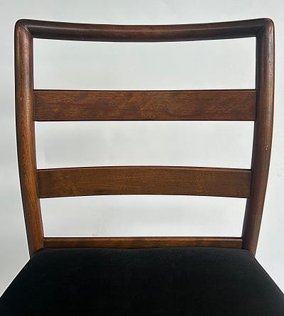 T H Robsjohn Gibbings Mid century T H Robsjohn Gibbings 4209 Ladder back Chairs for Widdicomb Pair