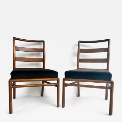 T H Robsjohn Gibbings Mid century T H Robsjohn Gibbings 4209 Ladder back Chairs for Widdicomb Pair