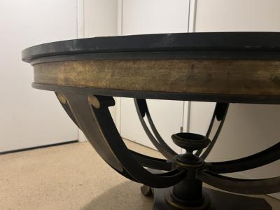 T H Robsjohn Gibbings POST MODERN GREEK KEY TROMP LOEIL DINING TABLE