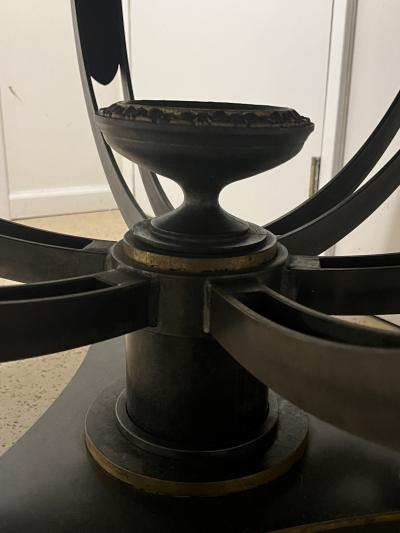 T H Robsjohn Gibbings POST MODERN GREEK KEY TROMP LOEIL DINING TABLE