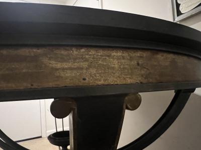 T H Robsjohn Gibbings POST MODERN GREEK KEY TROMP LOEIL DINING TABLE