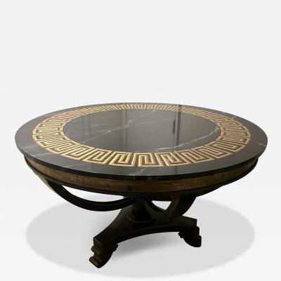 T H Robsjohn Gibbings POST MODERN GREEK KEY TROMP LOEIL DINING TABLE