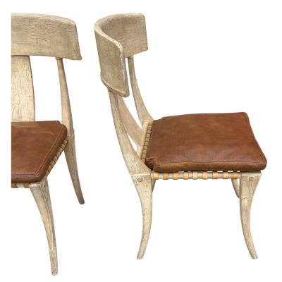 T H Robsjohn Gibbings Pair of Klismos Chairs Attr to t h Robsjohn Gibbings