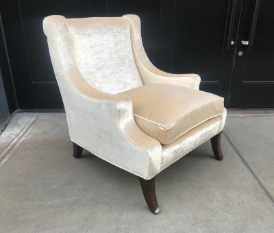 T H Robsjohn Gibbings Pair of Lounge Chairs Style of Robsjohn Gibbings