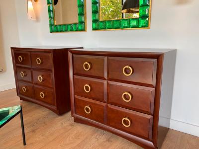 T H Robsjohn Gibbings Pair of Robsjohn Gibbings for Widdicomb Chest of Drawers
