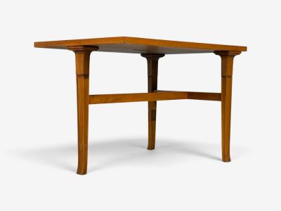 T H Robsjohn Gibbings Rare Trapeza End Table Walnut Greece 1960s