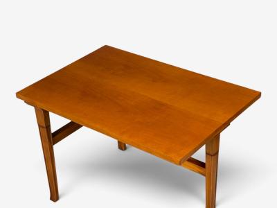 T H Robsjohn Gibbings Rare Trapeza End Table Walnut Greece 1960s